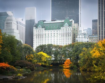 The Plaza Hotel | The Pond | Central Park | New York | Fine Art Photography | Gift | Paper | Canvas | Acrylic | Metal