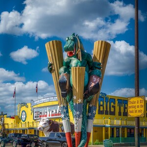 Route 66 Art | Tex-Rex at Big Texan Steak Ranch | Paper | Canvas | Acrylic | Metal