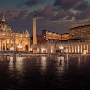 Vatican Square Rome Sunrise | Rome | Italy | Fine Art Landscape | Canvas | Acrylic | Metal