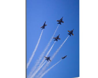 Blue Angels Delta Breakout: Airshow Aviation Art Print