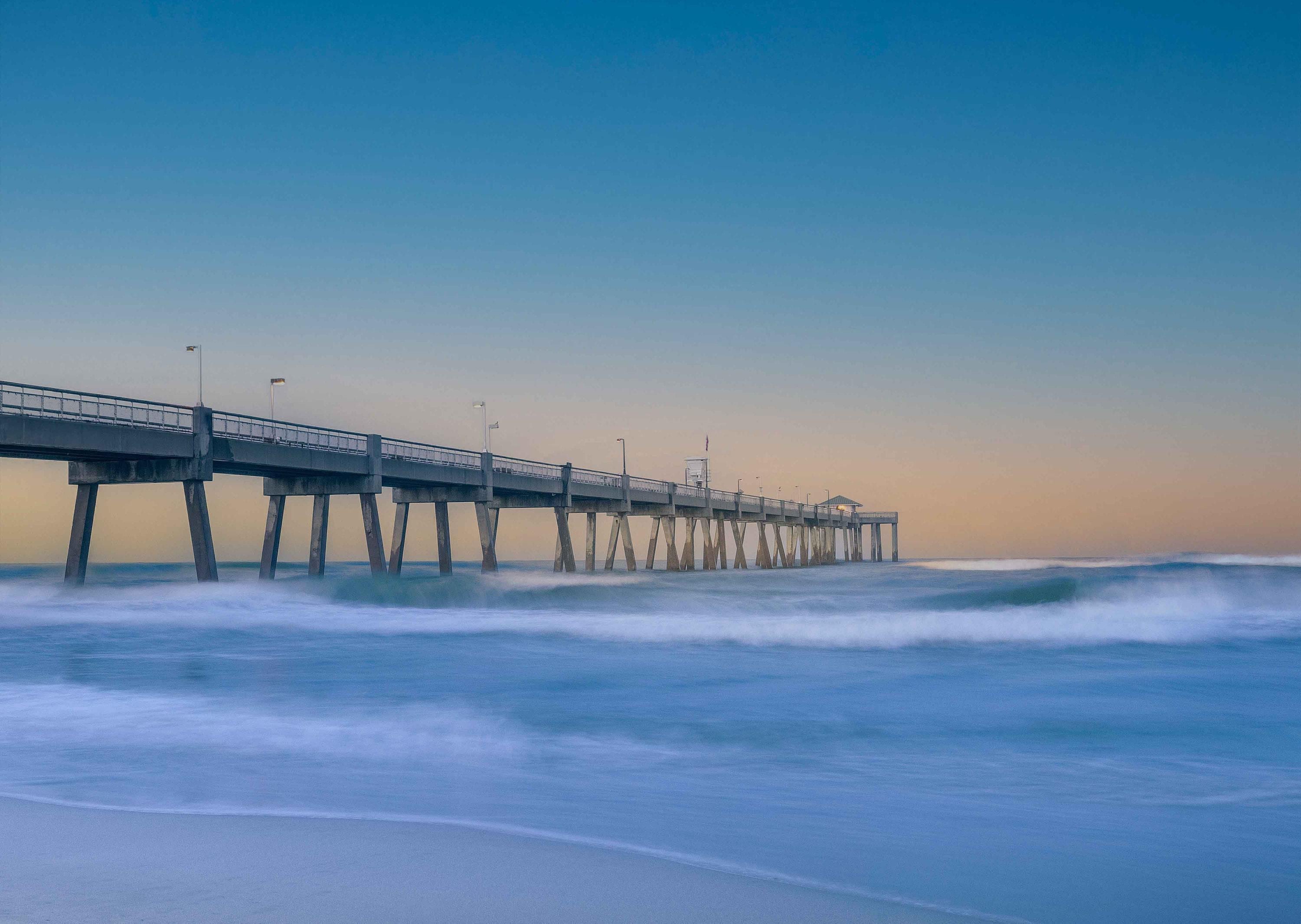 Okaloosa Island Fishing Pier, The Island Pier, Emerald Coast, Florida Beach, Destin / Print/Canvas/Acrylic/Metal