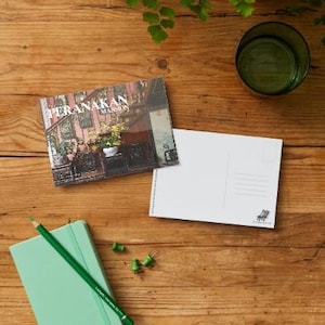 Carte postale du manoir de Peranakan – Maison du patrimoine de Penang en téléchargement numérique | Carte journal imprimable A6 ou journal d'art mural, décoration murale