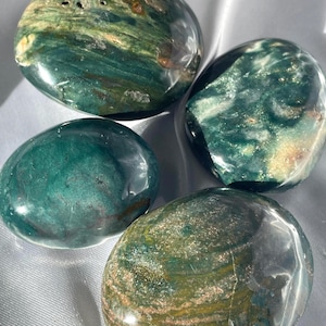 Ocean Jasper Palm Stones ~ YOUR CHOICE Natural Ocean Jasper ~ Ocean Jasper Palms