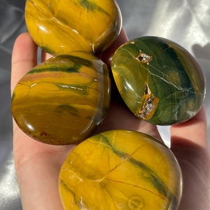 Ocean Jasper Palm Stones ~ YOUR CHOICE Natural Ocean Jasper ~ Ocean Jasper Palms