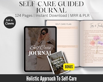 Self Care PLR Ebook mit Master Weiterverkaufsrecht | Pflege Tagebuch Digital | Done For You Self Care Digitaler Planer MRR PLR