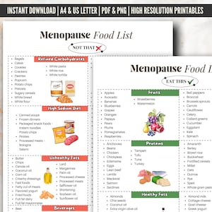 Menopause And Perimenopause Nutrition Support PDF For Midlife Womens Diet Plan, Menopause Friendly Foods To Help Menopause Symptoms