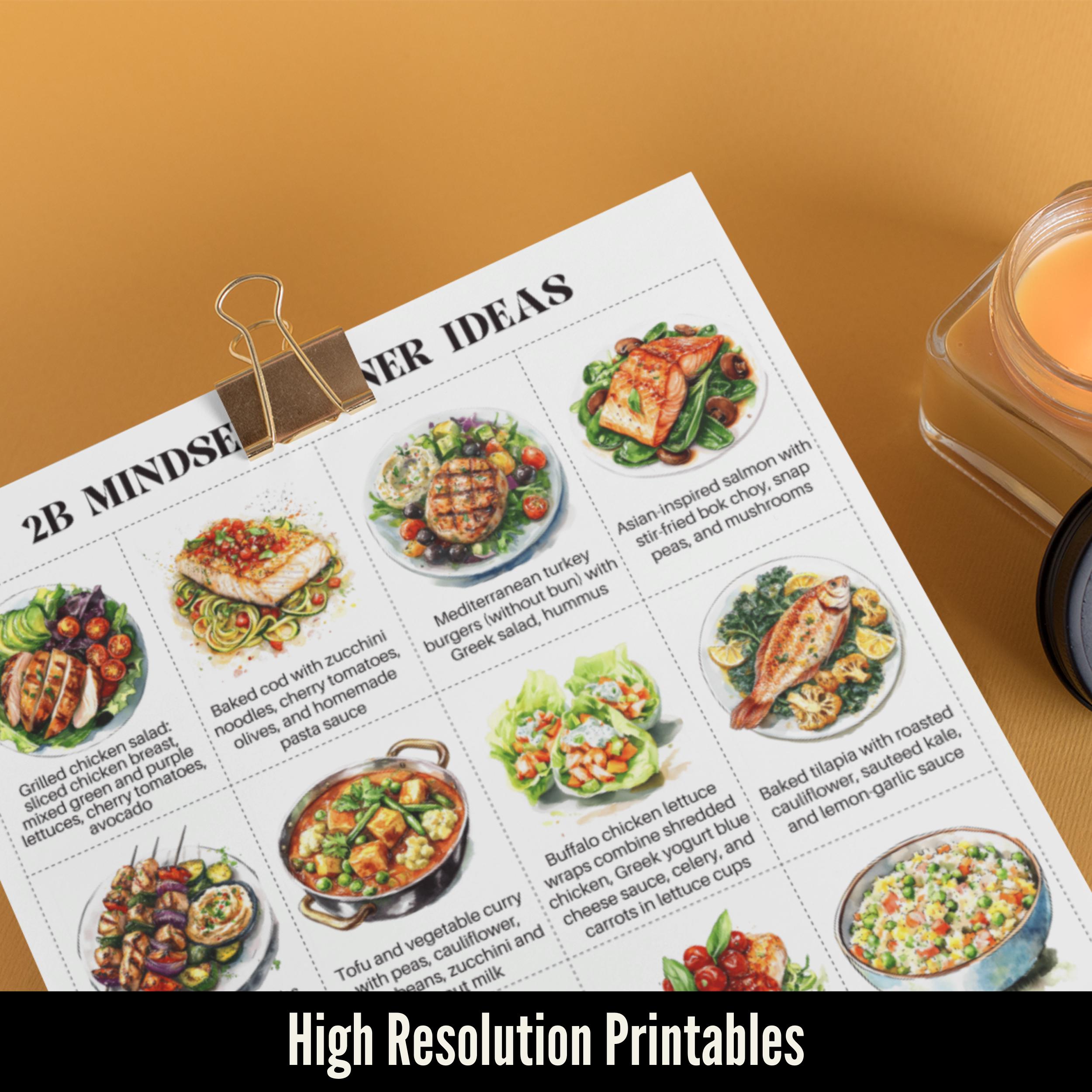 2B Mindset Printable Meal Ideas for 2B Mindset Meal Plan, Bodi Weight ...