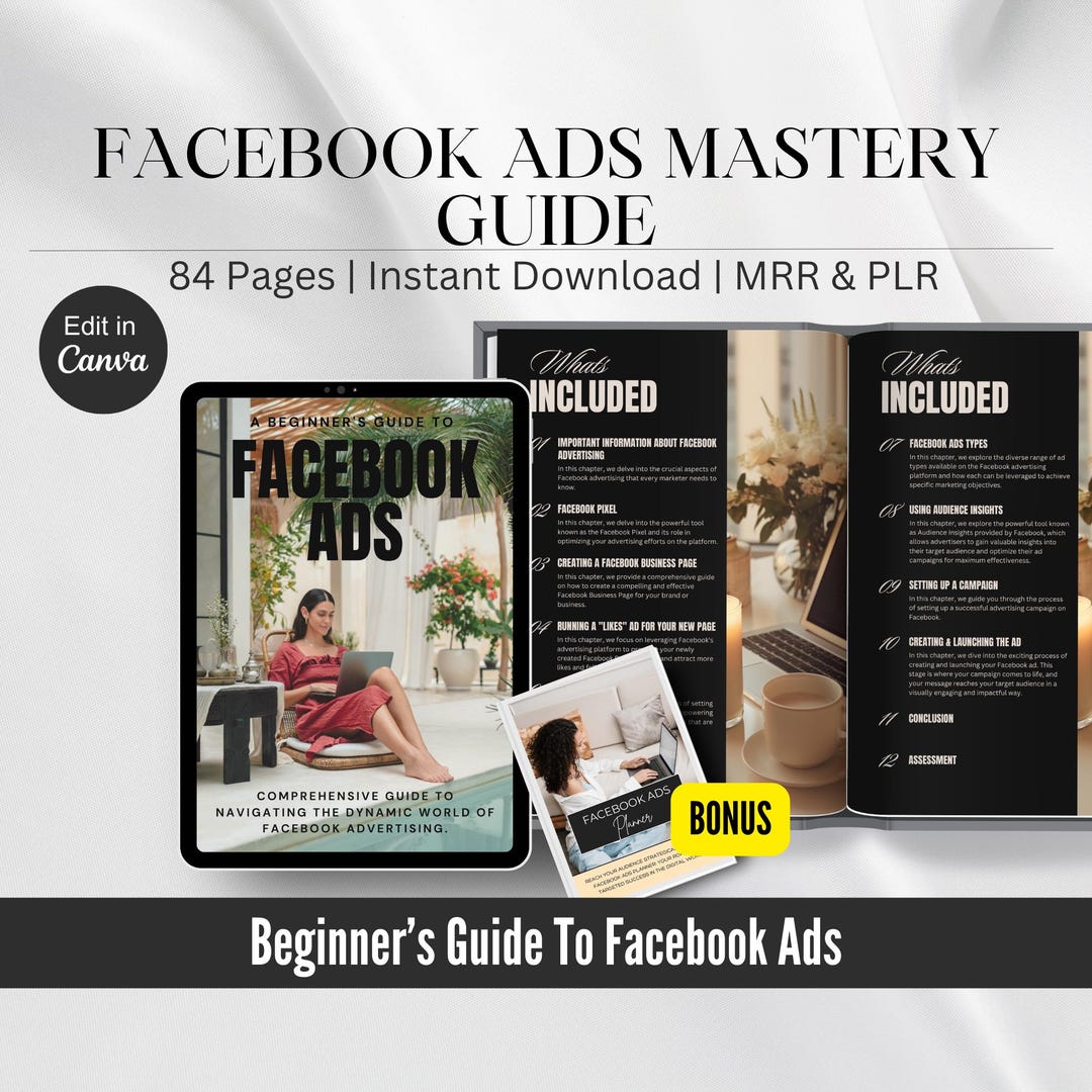 Facebook Ads Guide With Master Resell Rights | Facebook Ads Course for ...