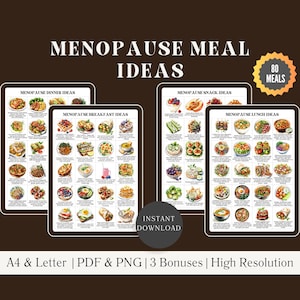 80 Menopause Diet Meal Ideas For Menopause Meal Plan, Menopause Friendly Foods To Help Menopause Symptoms, Printable Menopause Food Chart