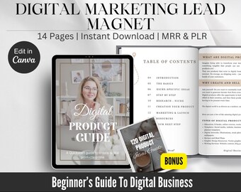 Lead Magnet Digital Marketing | Digital Marketing Freebie | Freebie For Lead Generation | Digital Marketing Guide for Beginners with MRR PLR