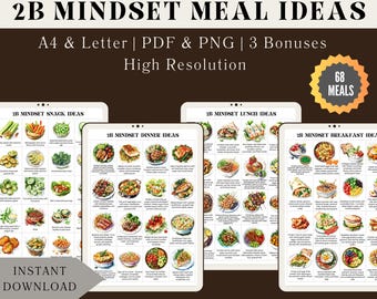 2B Mindset Printable Meal Ideas For 2B Mindset Meal Plan, BODi Weight Loss Meal Plans, Healthy Weight Loss No Diet, 2B Mindset Nutrition