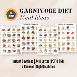 80 Carnivore Diet Meal Ideas For Carnivore Diet Meal Plan, Carnivore Diet Food Guide For Muscle Building, High Protein Diet For Weight Loss