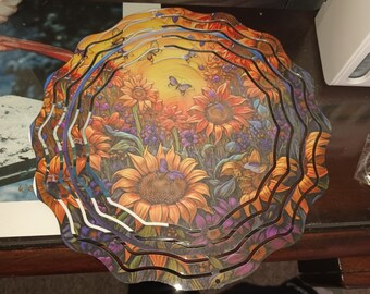 flower 8inch windspinner