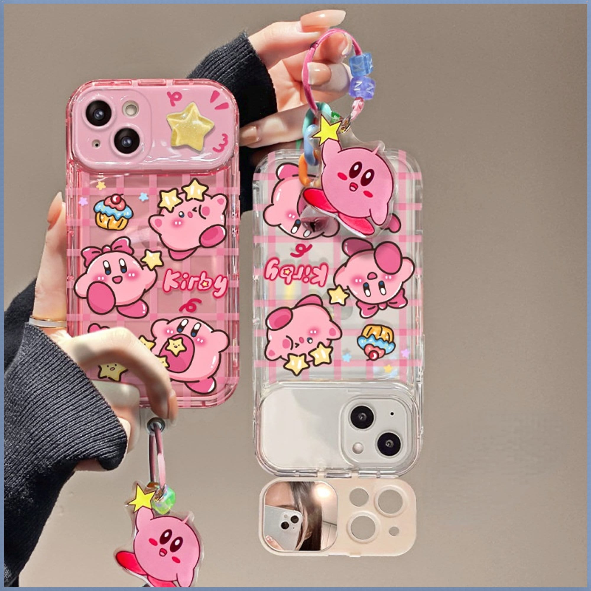 Quicksand Small Mirror Cute Cartoon Double sided Portable - Temu