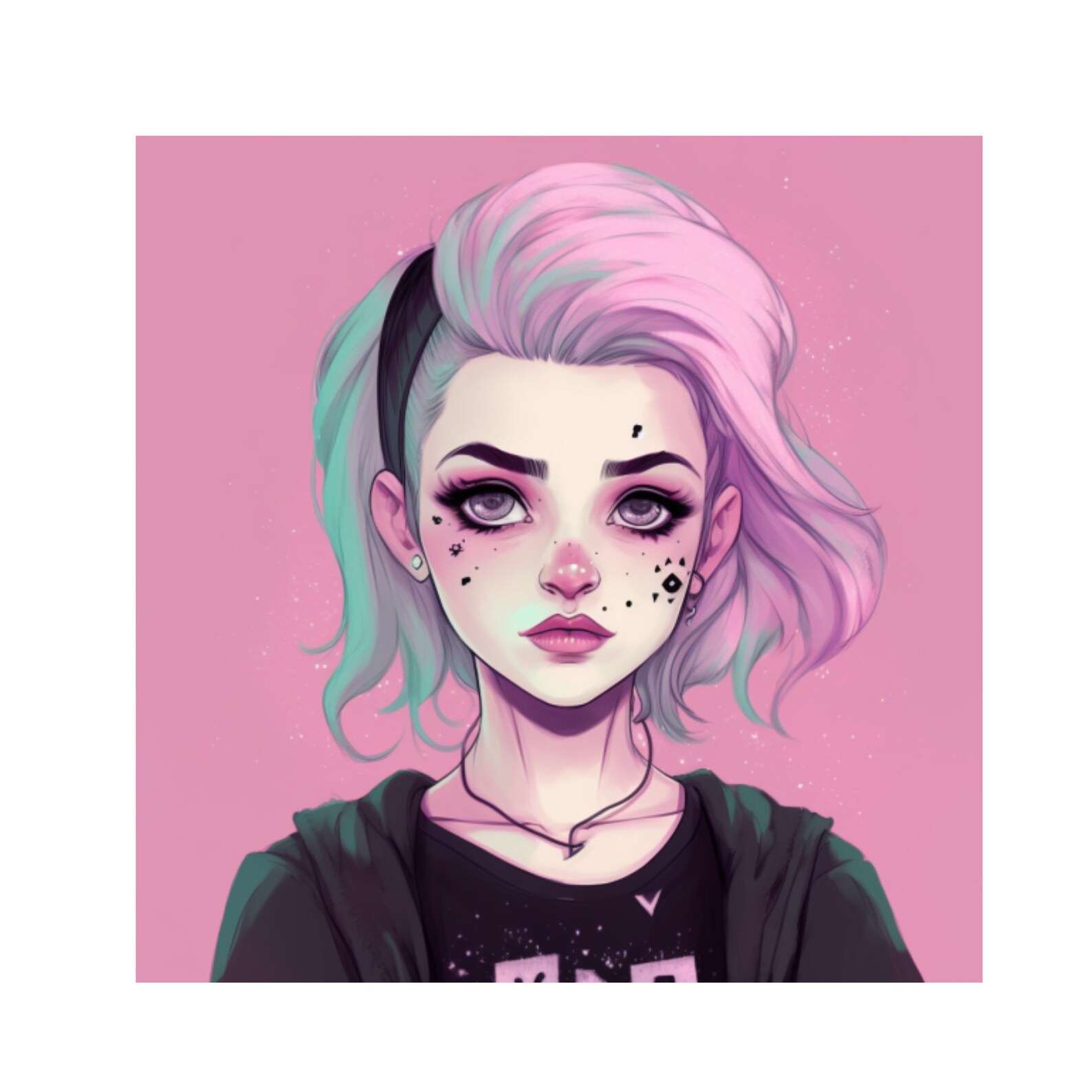 Pretty Pastel Goth Girl Etsy