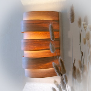 Wandleuchte - Nachttischlampe - Wandleuchte - Nachttischlampe - Wandleuchte Holz - Wandlampe Holz - Leuchte Holz