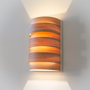 Wandleuchte - Nachttischlampe - Wandleuchte - Nachttischlampe - Wandleuchte Holz - Wandlampe Holz - Leuchte Holz