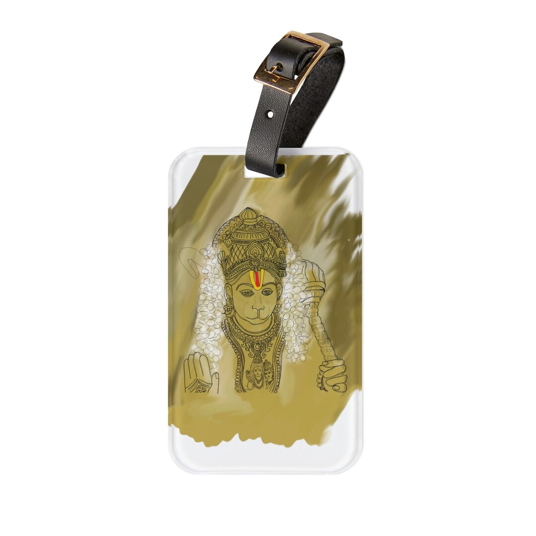 Lord Hanuman Luggage Tag Hanuman Tag Anjaneya Tag Best Etsy