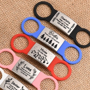 Flat dog name tags store