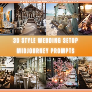 Midjourney Prompt - Wedding Setup