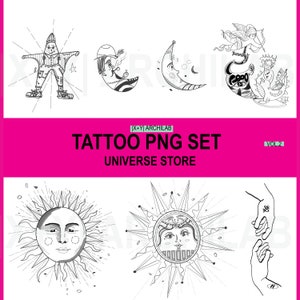 Seltsame Sachen |Tattoo PNG | Kommerzielle Nutzung inklusive