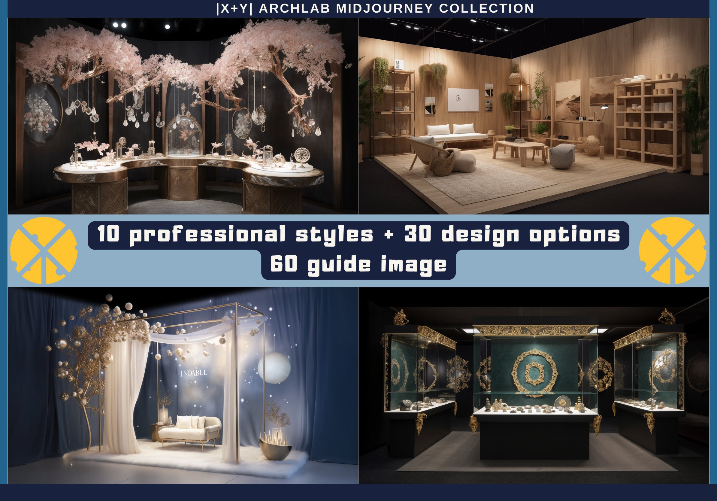Interior Design Midjourney AI Art Prompts - Commercial Display Booth ...