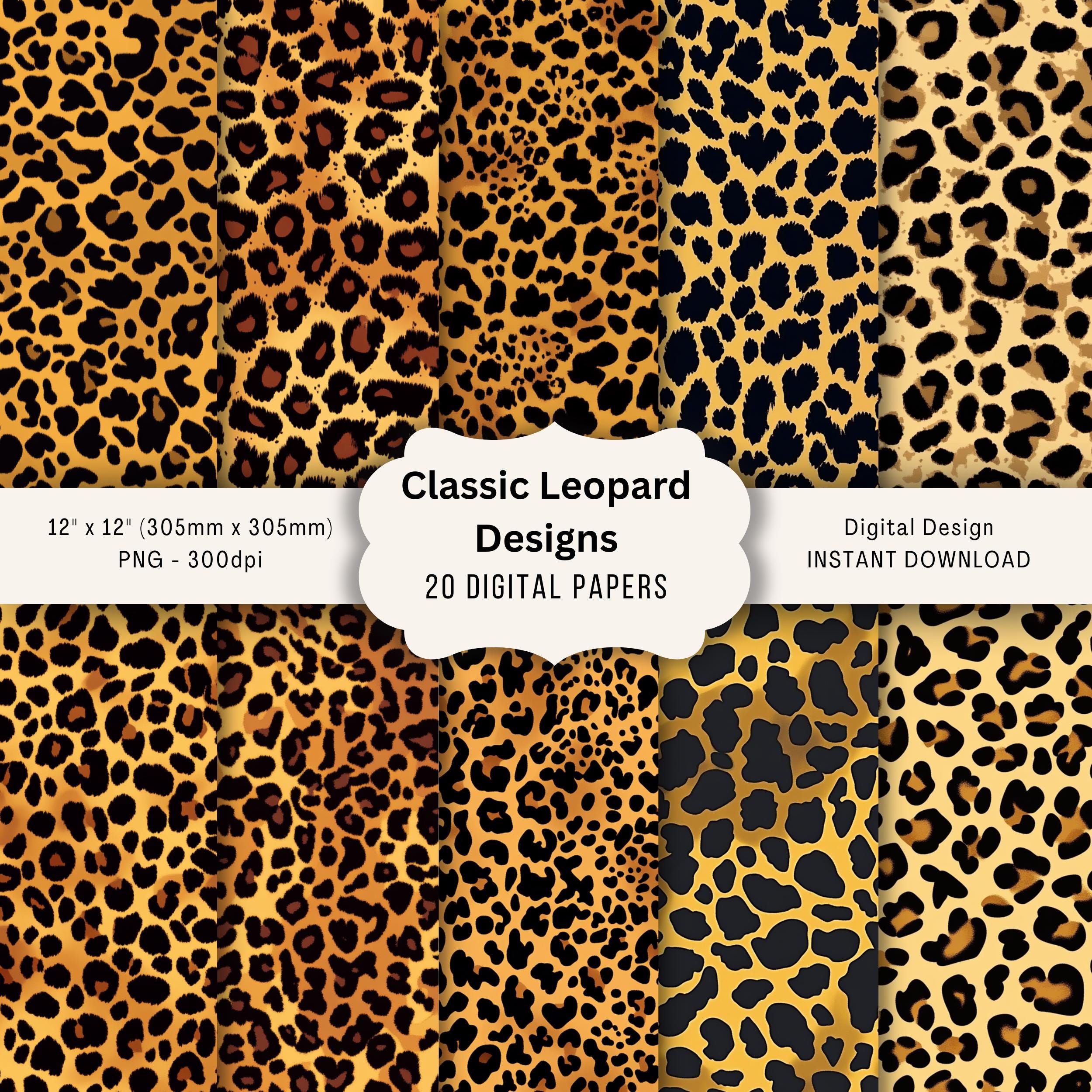 Yellow Leopard Print - Etsy
