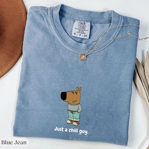 Comfort Colors® Just a Chill Guy Shirt, Lowkey Chill Guy Meme, Funny Tiktok Meme Gift, Viral Dog Cartoon, Tiktok Viral Meme Shirt, Chill Guy