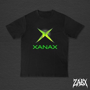 XANBOX gaming console parody t-shirt vintage y2k gamer merch streetwear emo gothic opium shirt