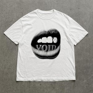 Opium Y2K Style Void T-shirt Vintage Mouth Grillz Vamp Shirt Unisex Carti Merch Streetwear Tee Street Geschenk für Bruder Papa