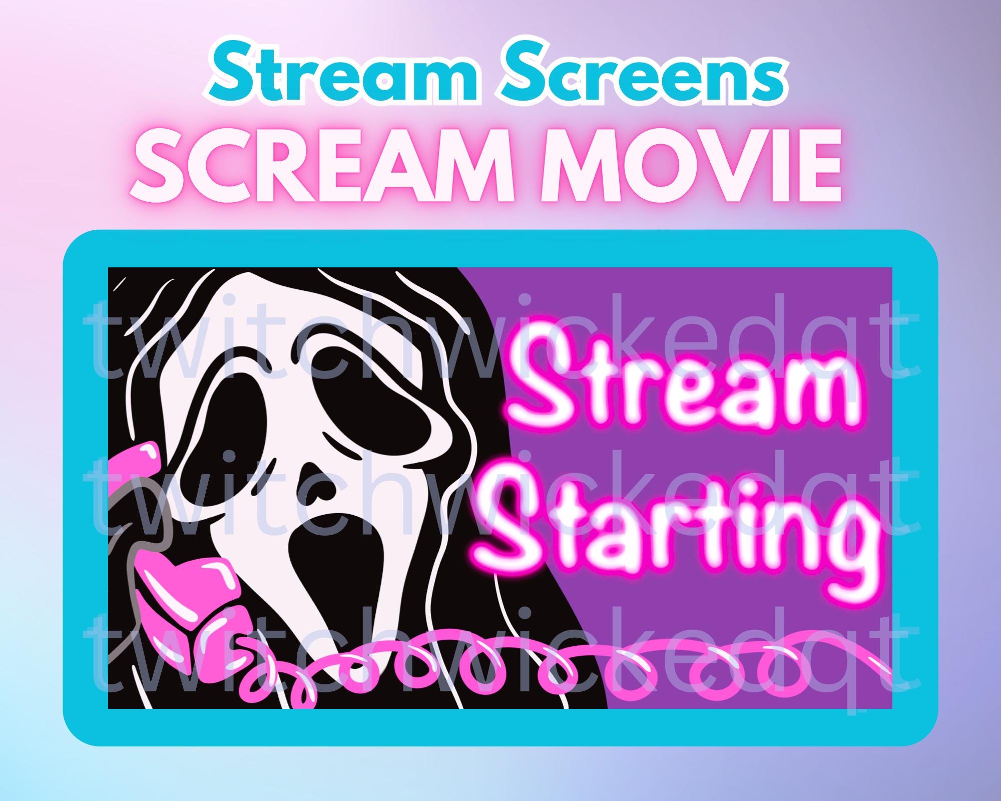 Cute Ghost Stream Loading Screens for Twitch | Kick - Etsy