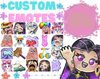 Erschwingliche benutzerdefinierte Emotes für Twitch | Kick | Zwietracht