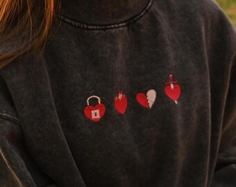 Book Trope Embroidered Sweatshirt, Book Lover, Enemies to Lovers, Forbidden Love, Unrequited Love, Slow Burn, Bookish Gift, Mockneck Bookish