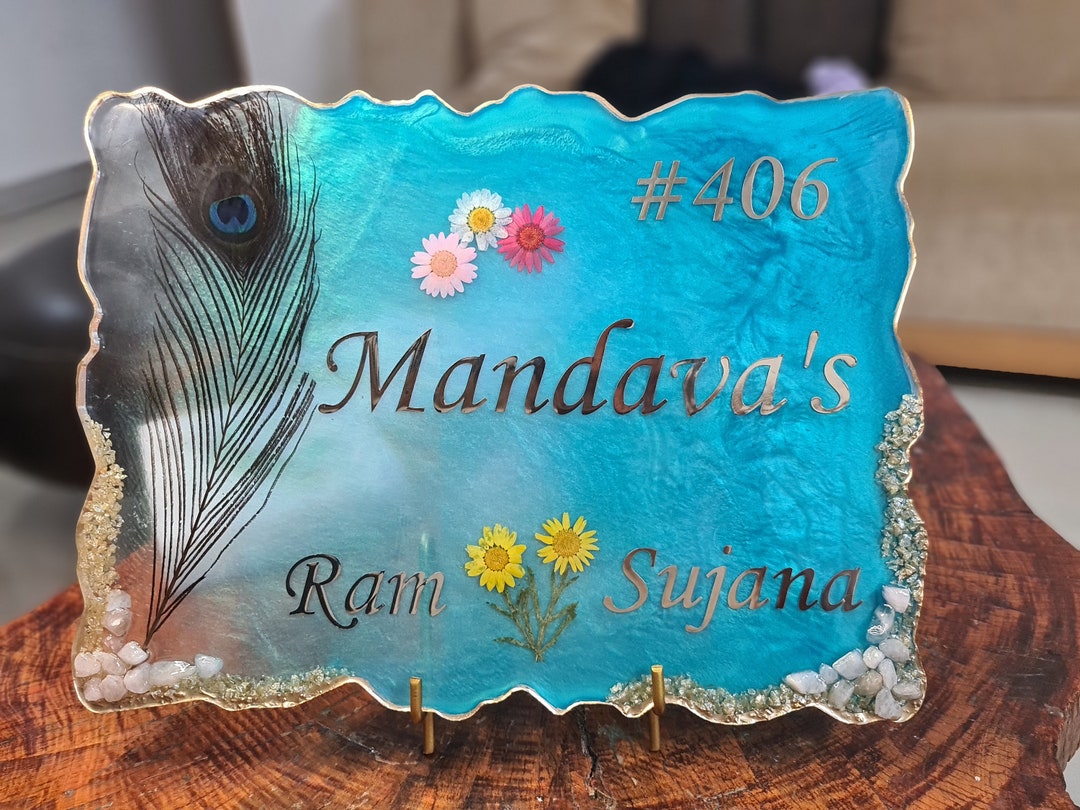 Customised Resin Name Plate Etsy