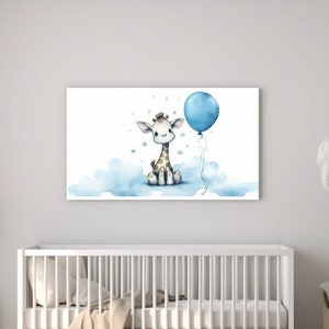 Giraffe baby,Canvas Wall Art, Canvas Design,  Nursery Canvas, Nursery Decor, Animal Nursery Decor, Boys Nursery Decor, Animal Prints,