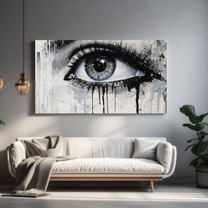 Eyes of Art,  Canvas Print, Home Decor, Canvas Wall Art, Wall Art, Abstraction Art, Perfect Gift, Room Decor,Abstraction,  Ready To Hang