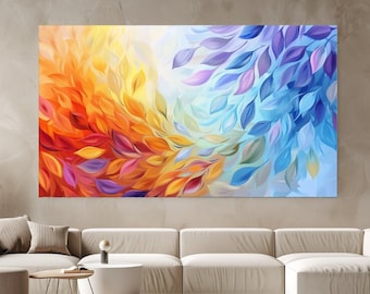 Abstract Colourful Painting I, Luxury Design, Canvas Print, Canvas Picture, Home Decor, Canvas Wall Art, Gift, Room Decor,Wall Hangings