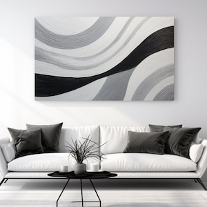 Grey Glitter Abstraction, Canvas Print, Home Decor, Canvas Wall Art, Modern Design, Perfect Gift, Room Decor,Ready to Hang