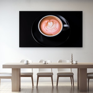 Coffee O&#39;clock I, Canvas Print, Home Decor, Canvas Wall Art, Wall Art, Perfect Gift, Room Decor, Abstract Design, Kitchen, Dining Room Decor