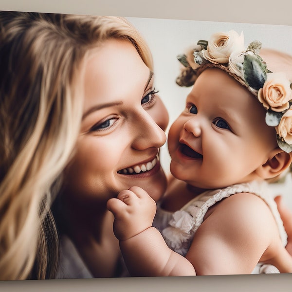 Benutzerdefinierte Erinnerungen Leinwand Druck - Personalisierte Foto Wandkunst, Wohnkultur, Leinwand Drucke, Familienfotos, Hochzeitsbilder, Leinwand Wand Dekor