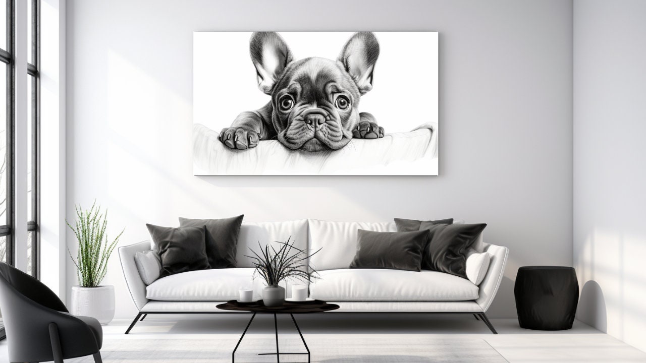 Bulldog kunst leinwand