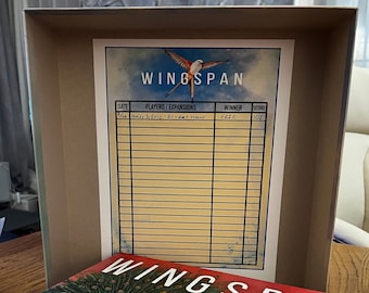 Beautiful Wingspan Score tracker for Game Lid