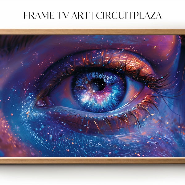 Das Weltall fest im Blick | TV Artwork | TV Rahmen Kunst | TV Frame Art | Wallpaper | digitale Datei