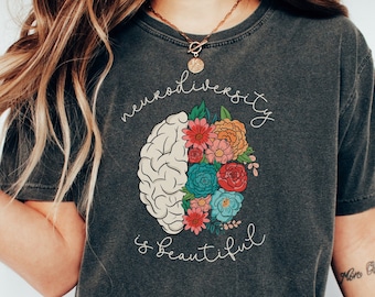 Comfort Colors® Autism Shirt,Neurodiversity Shirt,Autism Awareness Shirt,Neurodivergent Shirt, ADHD Shirt, Inclusion Shirt,Autism Acceptance