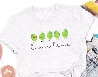 Lime T-Shirt, Cute Lime TShirt, Spring Clothing, Lime Lovers Shirt, Lime Shirt for Foodie, Cute Fruit Shirt, Summer Fruit Shirt