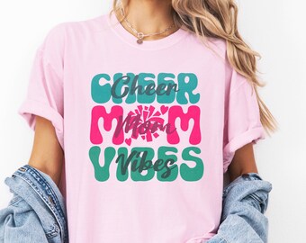 Comfort Colors® Cheer Mom Shirt, Cheer Mom TShirt, Cheer Shirt, Cheer Mom Vibes Shirt, Cheer Mom Era, Cheer Coach Gift, Cheer Mama Shirt