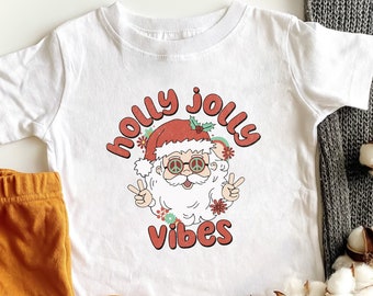 Infant Christmas Shirt, Baby Santa Christmas Shirt, Christmas Infant Tee, Holiday Shirt, Christmas Shirt, Holly Jolly Vibes Infant Shirt