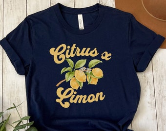 Lemon Shirt, Citrus x Limon Shirt, Spring Clothing, Lemon Lovers Shirt,  Fruit Shirt, Summer Fruit Shirt,Farmers Market Shirt,Lemon Clothing