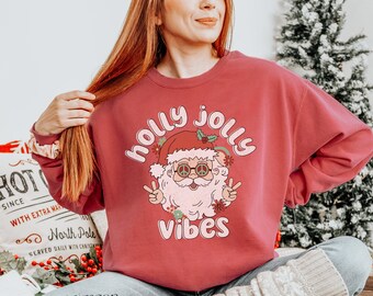 Weihnachten Sweatshirt, Weihnachtsmann Weihnachten Pullover, Weihnachten Sweatshirt, Retro Weihnachten Sweatshirt, Vintage Chirstmas Shirt