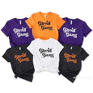 Halloween Group Shirt, Girlfriend Halloween Tees, Matching Girl Group Shirts, Halloween Party Group Shirt, Ghoul Gang Halloween Tshirts